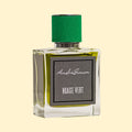 AndrèSimon Olfactive Arts Nuage Vert Extrait de Parfum-flesje met groene dop en een geur met olijfachtige tonen.
